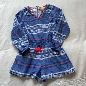 Girls Mini Boden Long Sleeved Romper Size 8-9